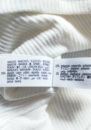 Camiseta Zara mujer manga corta volantes