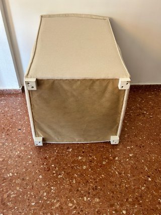 Butaca beige tela