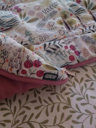 Saco para cochecito rosa