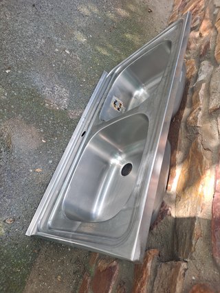 Fregadero inox 2 senos como nuevo