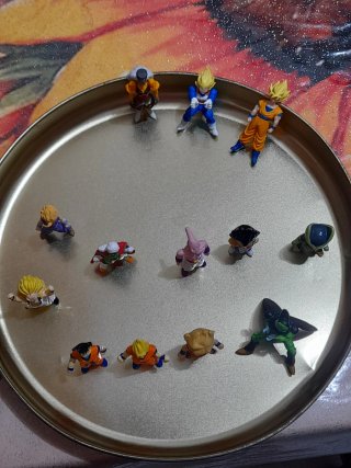 Lotto pupazzi Dragonball miniatura 4-5 cm
