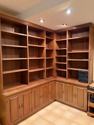 Librería antigua madera maciza