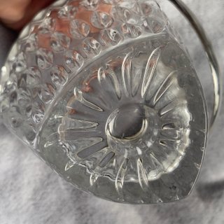 Cubitera Cristal y Acero Inox Vintage