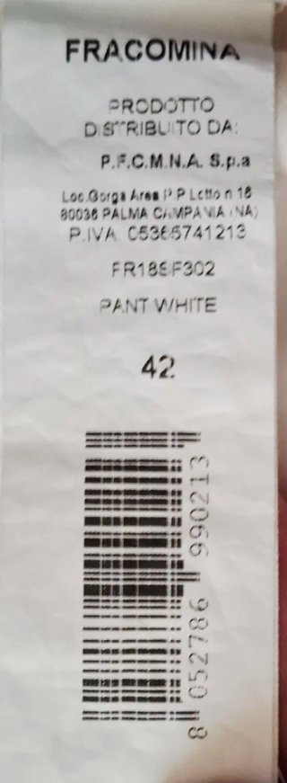 Pantaloni Fracomina Bianchi Tg. 42