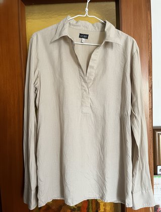 Camisa Armani Jeans Lino — Crudo natural