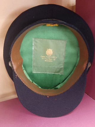 Gorra de plato azul marino
