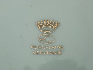 🇫🇷 9 Platos Llanos Porcelana Ave Paraíso