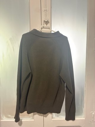 Camisa Zara Hombre Manga Larga Verde Oliva
