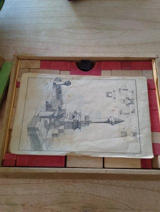 Juego de construcción antiguo