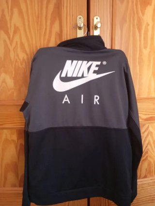 Sudadera Nike Niño Negra y Gris