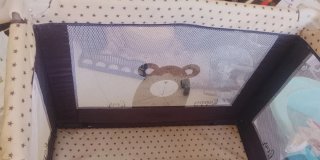 Cuna de viaje con ositos