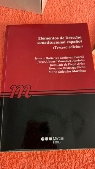 Elementos de Derecho constitucional español