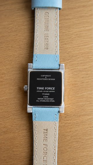 Reloj Time Force Cuadrado Azul y Plata