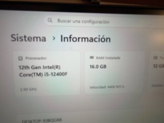 PC Gaming Lenovo legion RTX 3060 i5 16GB RAM2.28TB