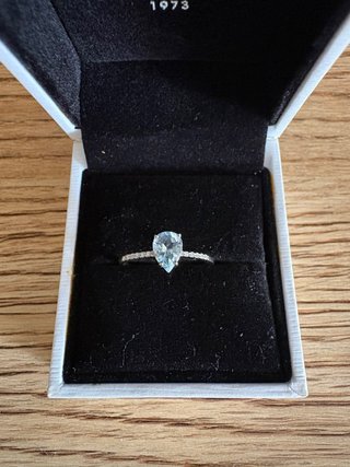 Anillo Oro 18k Diamante Natural