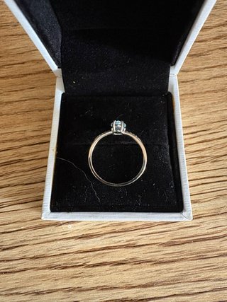 Anillo Oro 18k Diamante Natural