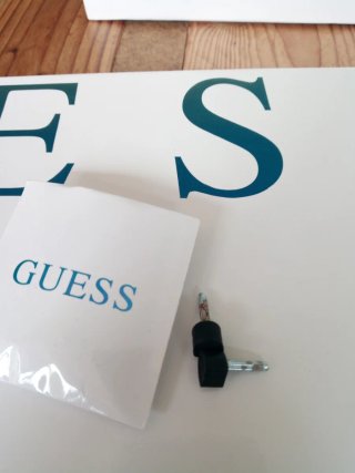 Botines Guess Negros Tacón Cadena