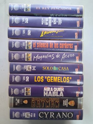 Lote 10 Películas VHS Variadas