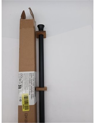 Barra per Tende da Doccia Amazon Basics con Tensione Regolabile - da 61 a 91 cm - Nero
