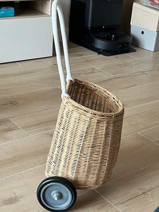 Carrito mimbre ninos