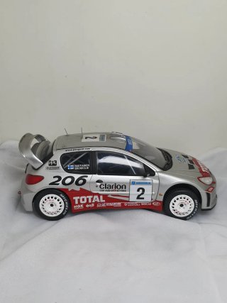 Maqueta Peugeot 206 WRC maqueta 1:18 Altaya Rally