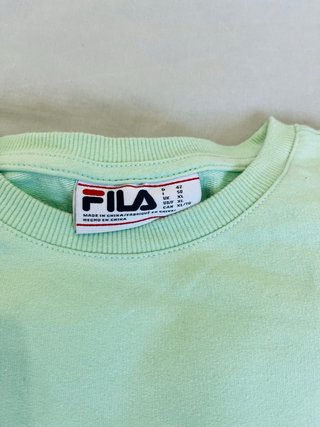 Fila Mint Green Sweatshirt XL Embroidered Logo