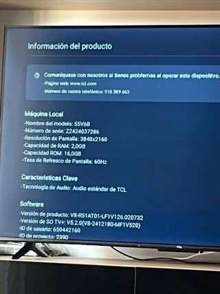 Smart TV TCL GOOGLE TV 55’