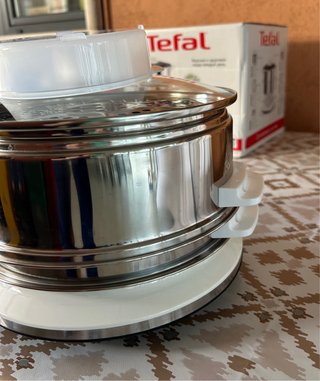 Vaporiera Tefal Acciaio 2 Cestelli