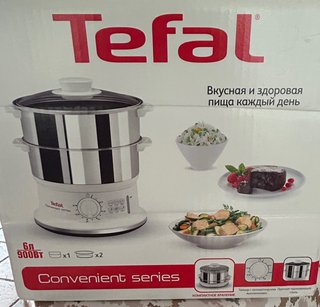 Vaporiera Tefal Acciaio 2 Cestelli