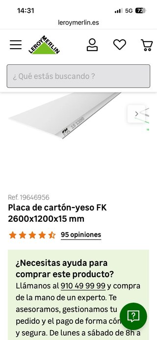 Regalo 3 Placas Pladur Placo 260x120x15