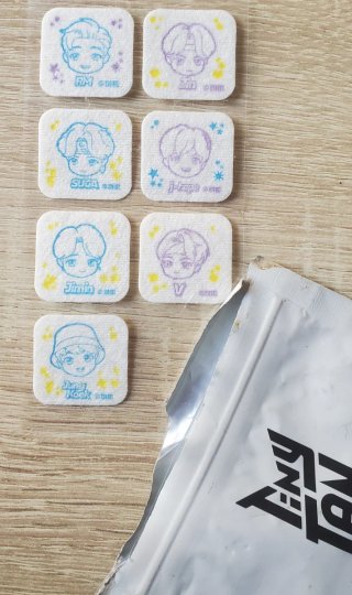BTS TinyTAN Air Patch - BigHit fresh scent sticker