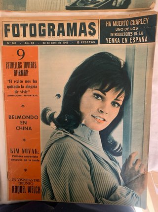 4 Revistas de “Fotogramas de 1965”