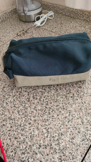 Borsello Piquadro Beige e Blu