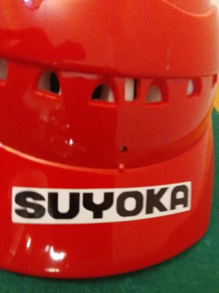 Casco de moto rojo SUYOKA