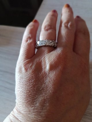 Anillo de rodio nuevo