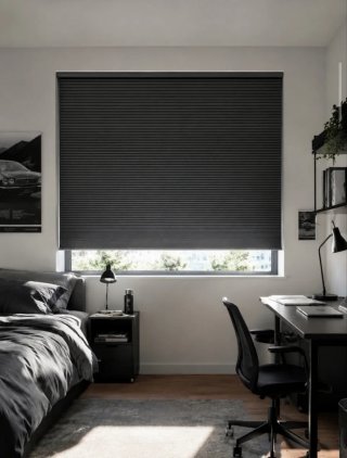 2 Stores Plisados Gris Opaco IKEA