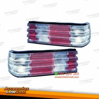 PILOTOS  TRASEROS W126- 80-91 - CRISTAL - BLANCO