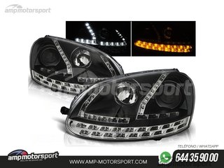 FAROS DELANTEROS LUZ DIURNA LED PARA VOLKSWAGEN GOLF 5 2003-2008