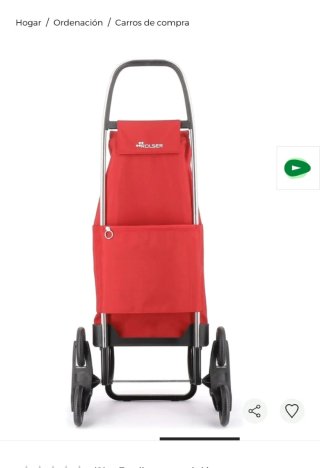 Carro de compra Rolser rojo