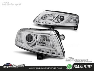 FAROS DELANTEROS LUZ DIURNA REAL TUBE LIGHT PARA AUDI A6 4F