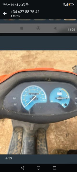 Aprilia Rally Scooter Naranja y Negra