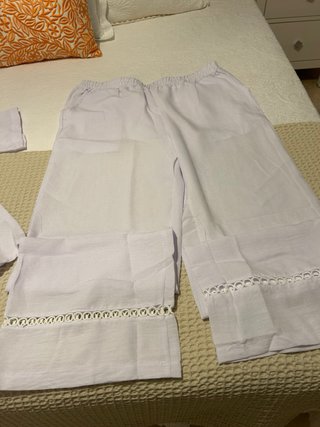 Conjunto blanco calado