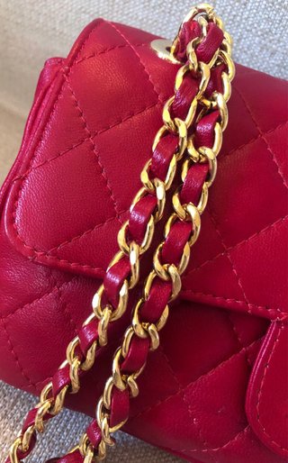 Bolso Chanel Piel Rojo