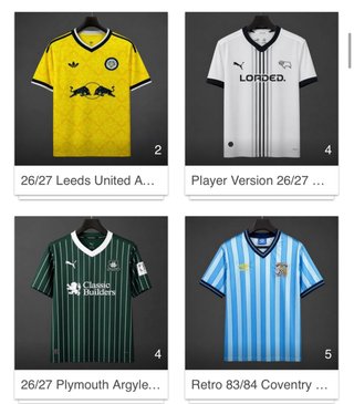 Equipaciones de fútbol