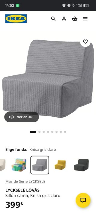 Sofá cama 90 ikea