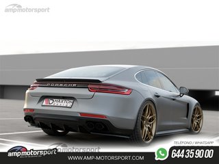 DIFUSOR TRASERO PORSCHE PANAMERA 2019-- NEGRO BRILLO