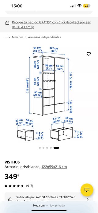Armario Ikea Visthus