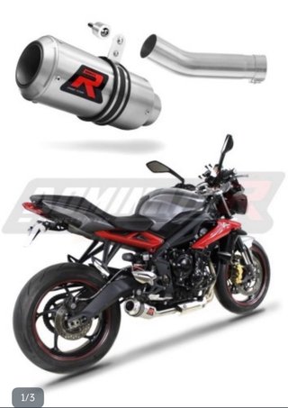 Tubo Escape Dominator Triumph Street Triple 675
