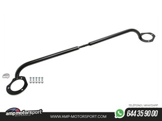 BARRA DE TORRETAS DELANTERA EN ACERO PARA VW POLO 9N/9N3 2001-2009 - NEGRA