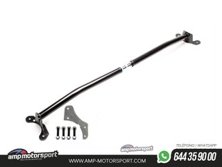 BARRA DE TORRETAS DELANTERA EN ACERO PARA VOLKSWAGEN POLO 6N 1994-1999 - NEGRA